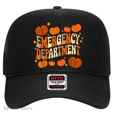 Funny Er Nurse Thanksgiving Emergency Dept Groovy Hat