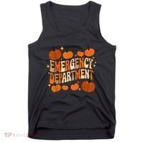 Funny Er Nurse Thanksgiving Emergency Dept Groovy Tank Top thumb 0