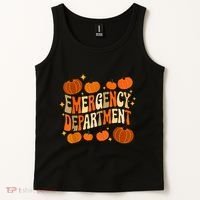 Funny Er Nurse Thanksgiving Emergency Dept Groovy Tank Top thumb 2
