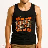 Funny Er Nurse Thanksgiving Emergency Dept Groovy Tank Top thumb 3