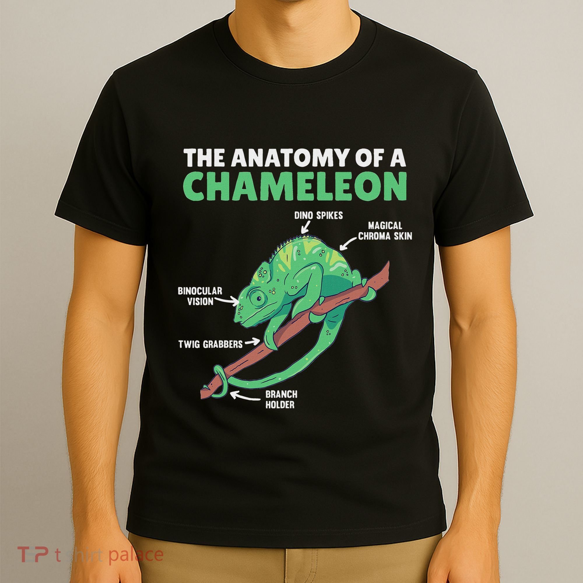 Funny Explanation Of A Chameleon Anatomy Of A Chameleon T-Shirt