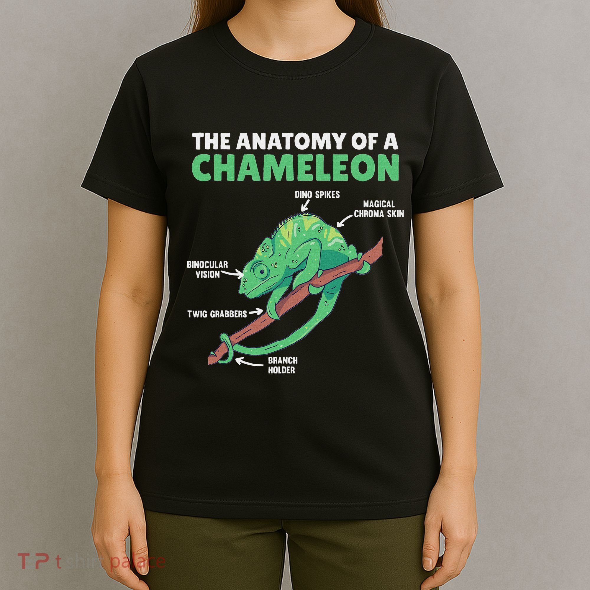Funny Explanation Of A Chameleon Anatomy Of A Chameleon T-Shirt