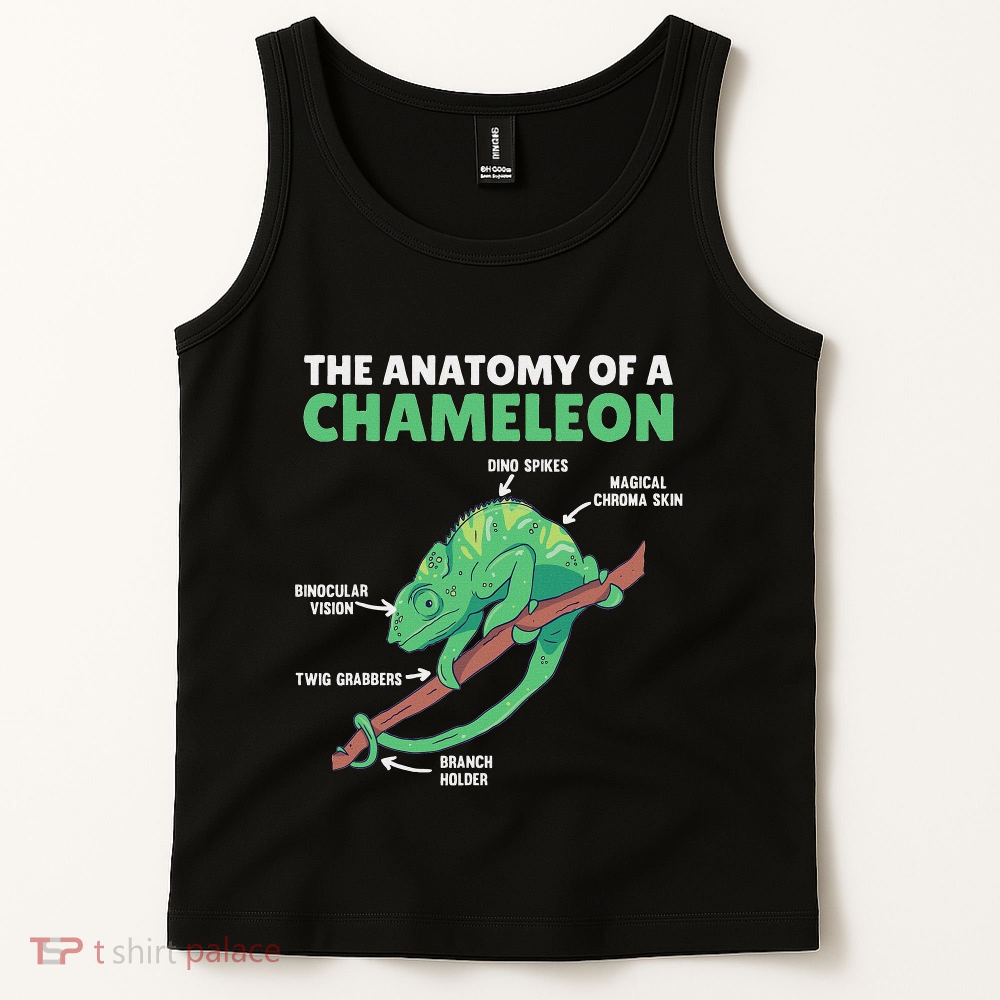 Funny Explanation Of A Chameleon Anatomy Of A Chameleon Tank Top
