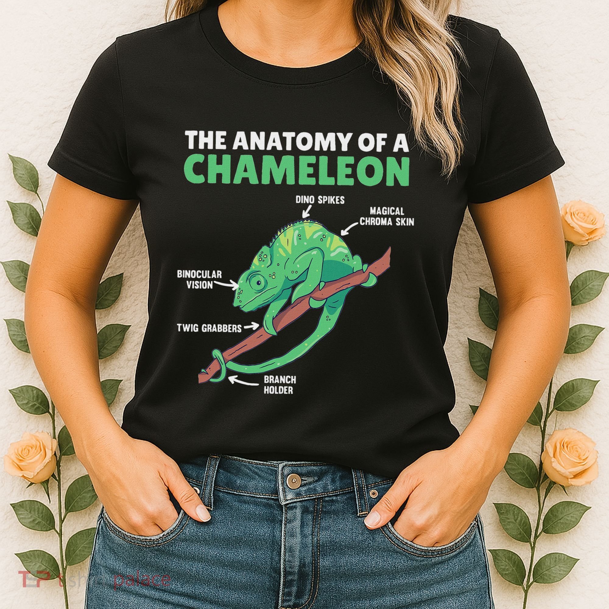 Funny Explanation Of A Chameleon Anatomy Of A Chameleon Women's T-Shirt