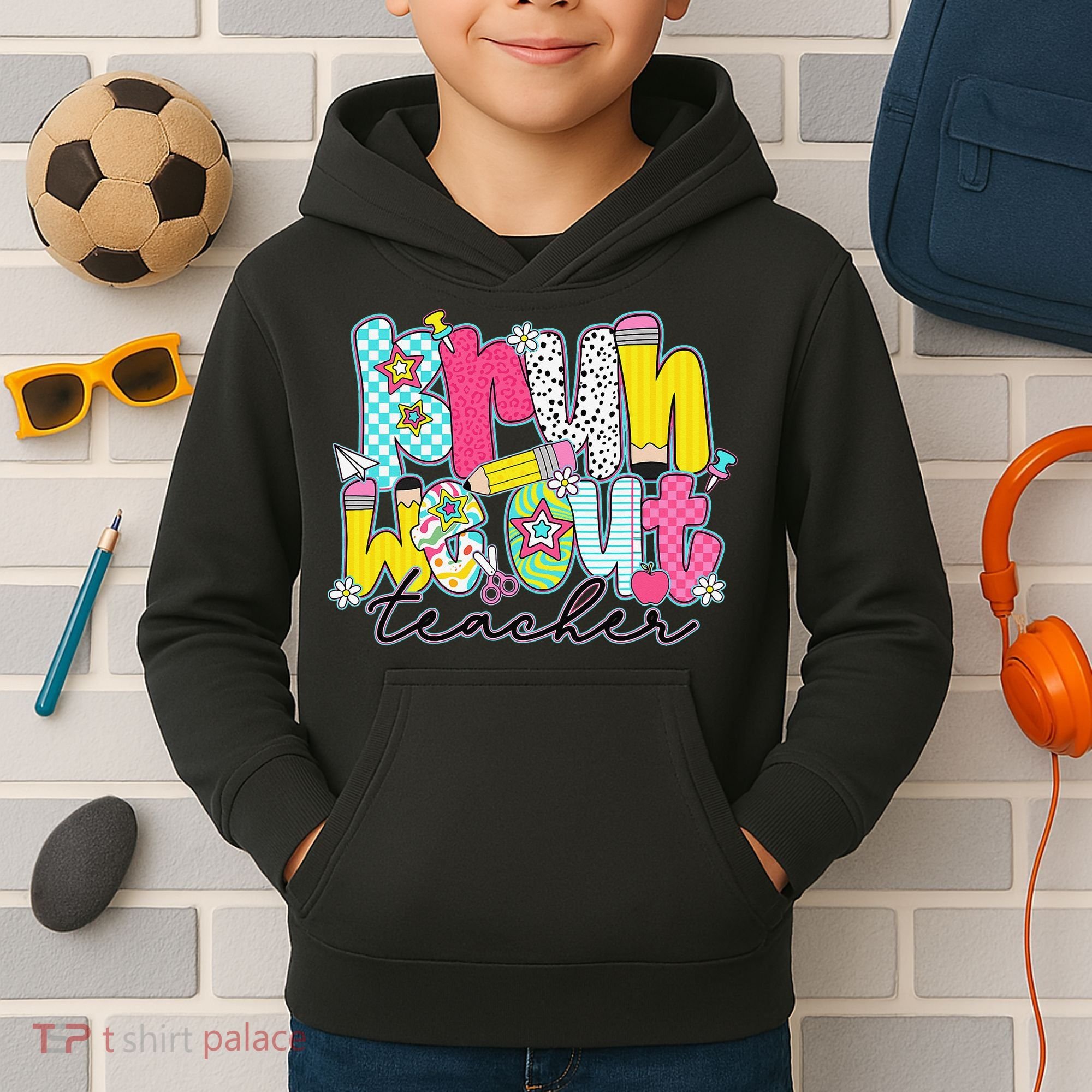 Funny End Of School Year Teacher Summer Bruh We Out Kids Hoodie