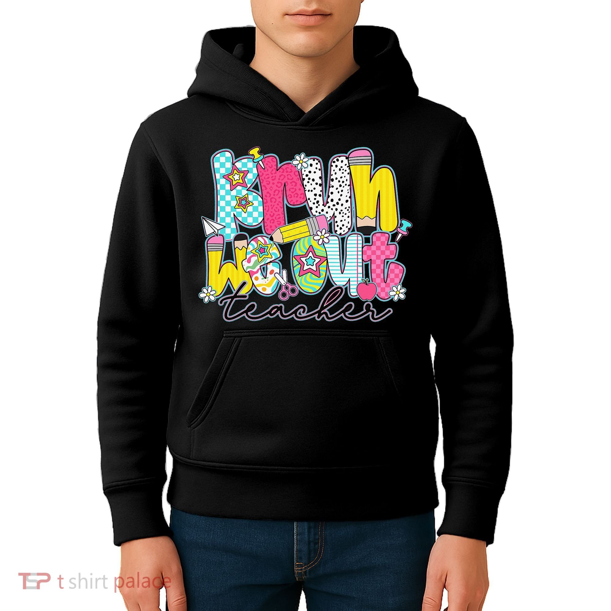 Funny End Of School Year Teacher Summer Bruh We Out Kids Hoodie