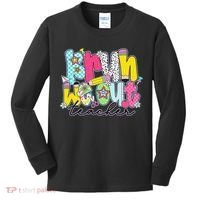 Funny End Of School Year Teacher Summer Bruh We Out Kids Long Sleeve Shirt thumb 0