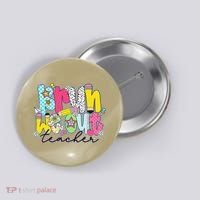 Funny End Of School Year Teacher Summer Bruh We Out Button thumb 0