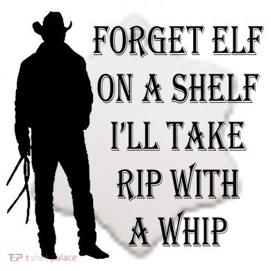 Forget Elf On A Shelf I'll Take Rip With A Whip Ceramic Ornament