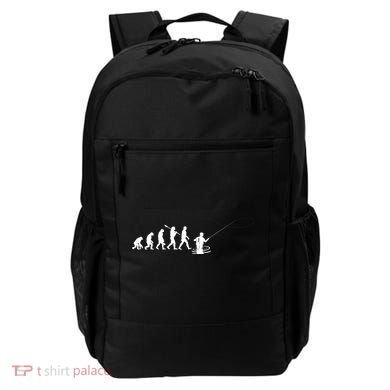 Funny Evolution Of Man Fly Fishing Backpack