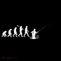 Funny Evolution Of Man Fly Fishing Ornament thumb 1