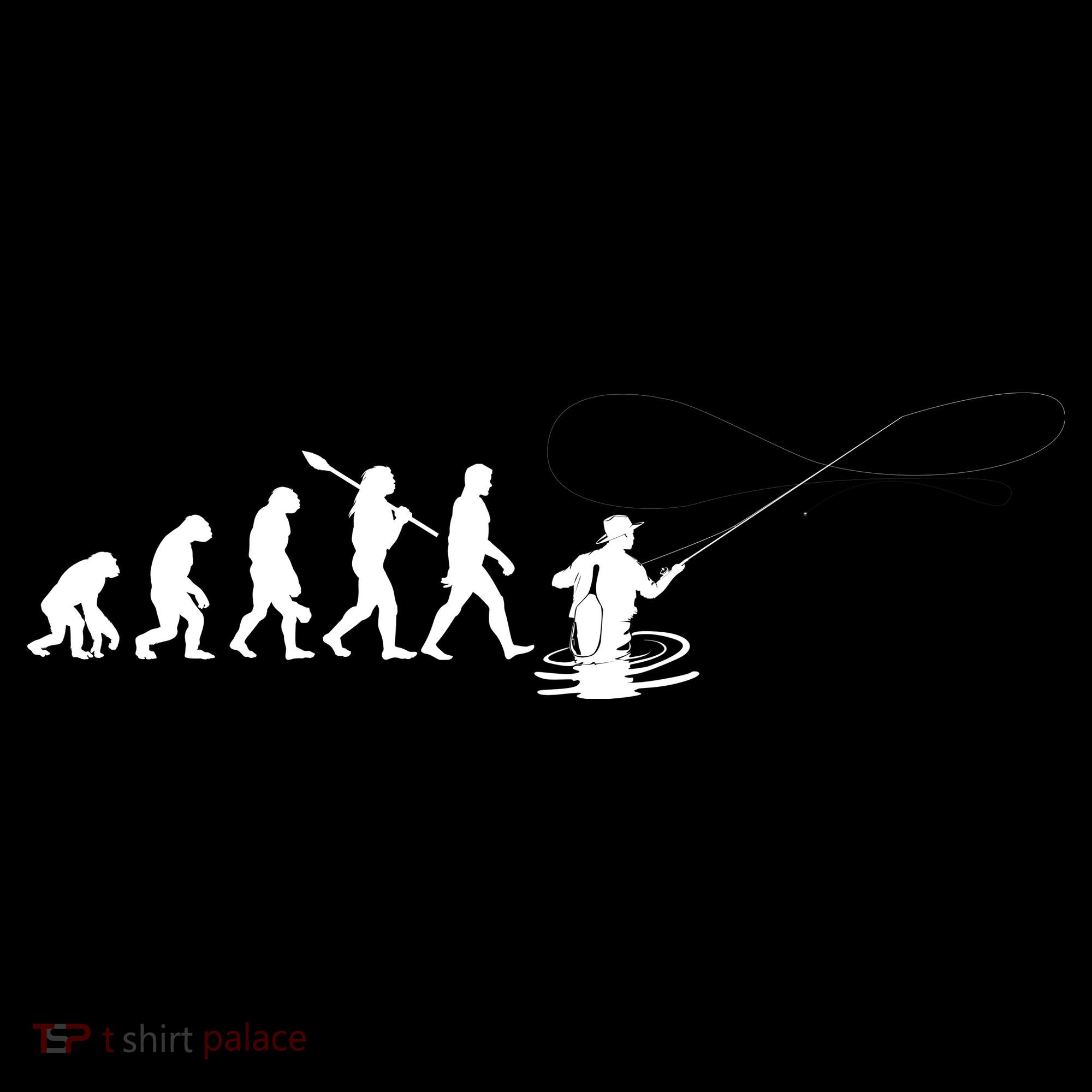 Funny Evolution Of Man Fly Fishing Ornament
