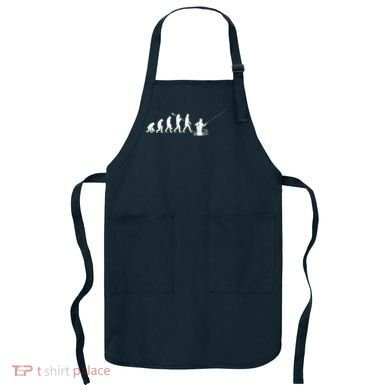 Funny Evolution Of Man Fly Fishing Apron