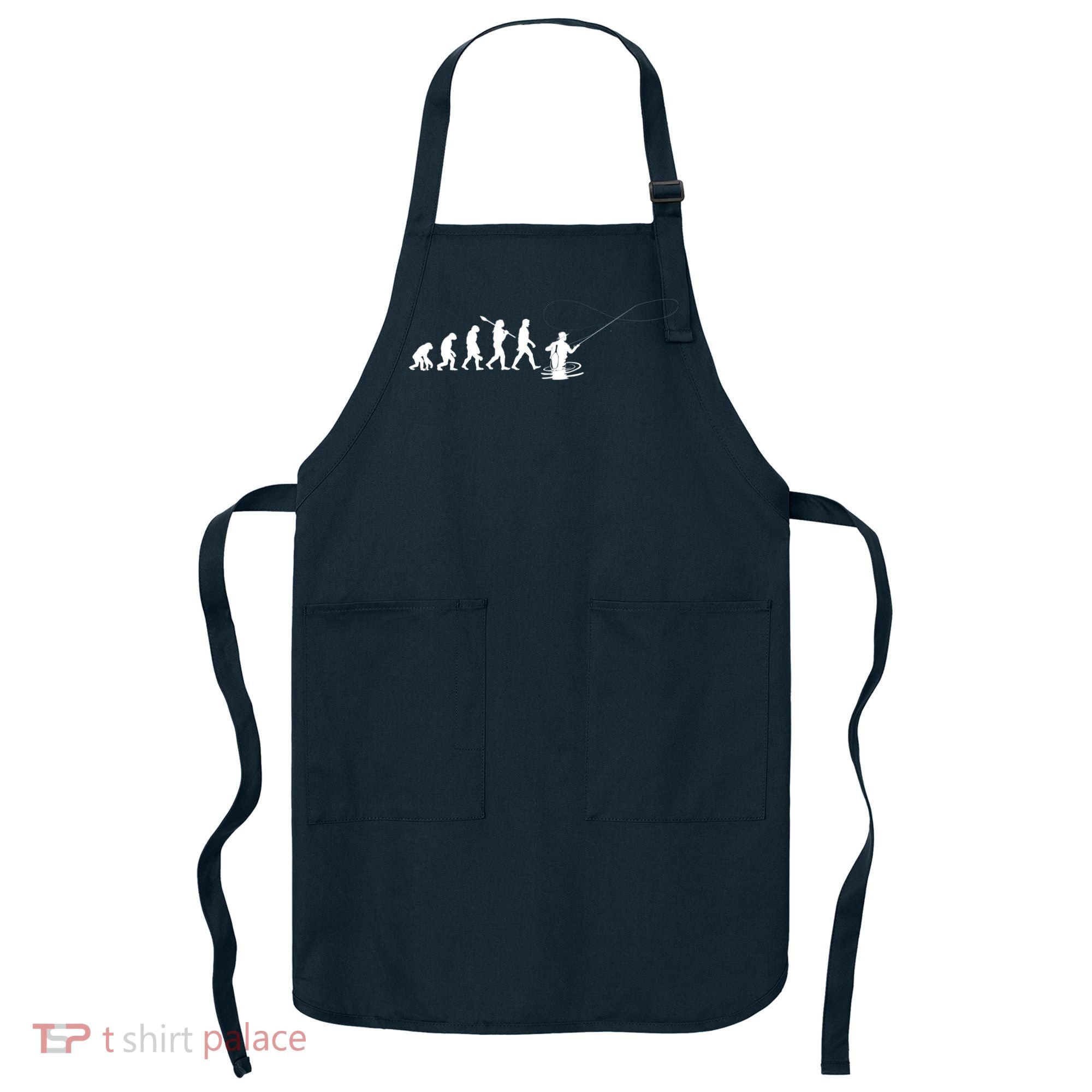 Funny Evolution Of Man Fly Fishing Apron