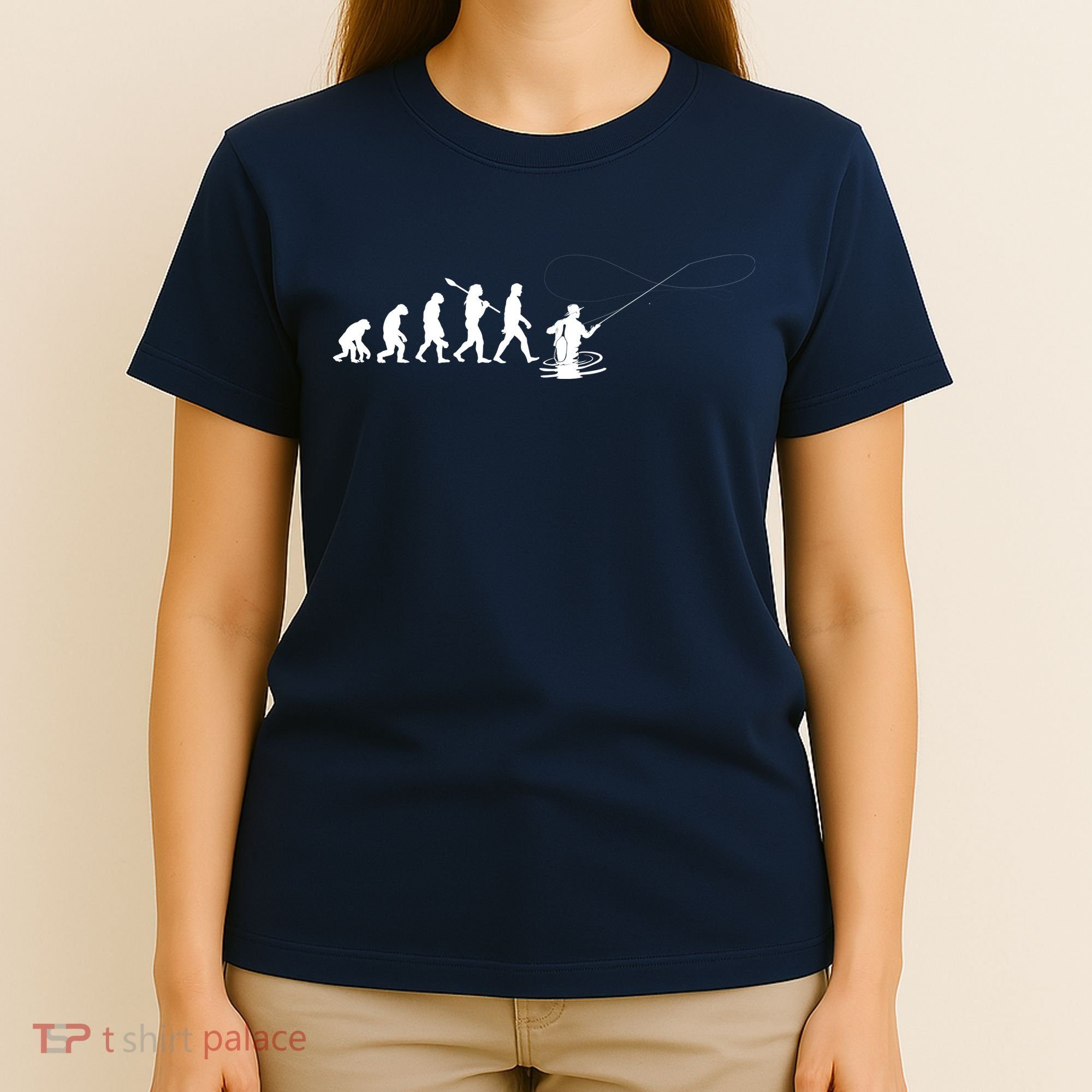 Funny Evolution Of Man Fly Fishing T-Shirt