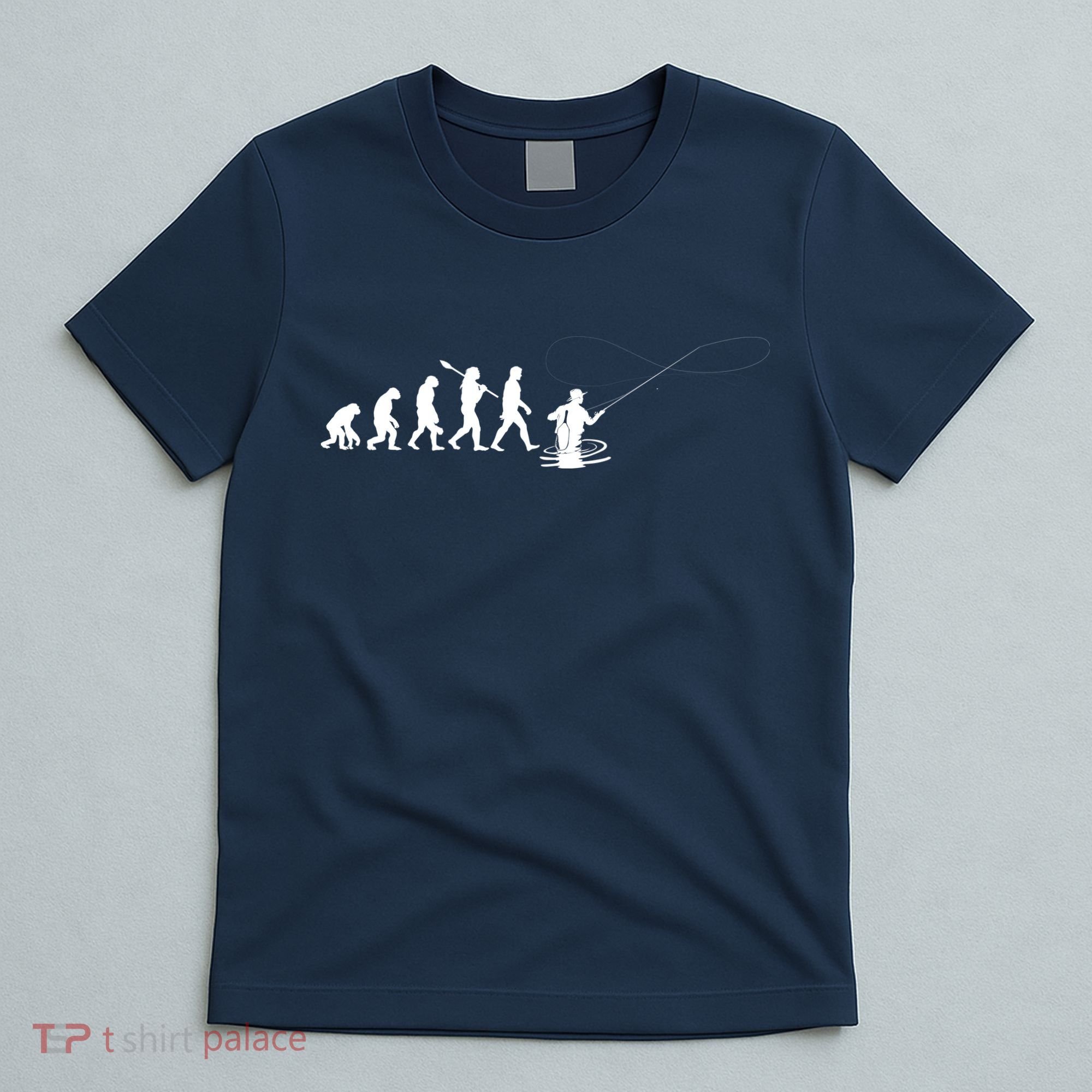 Funny Evolution Of Man Fly Fishing T-Shirt