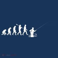 Funny Evolution Of Man Fly Fishing Women's Hoodie thumb 2