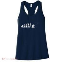 Funny Evolution Of Man Fly Fishing Women's Tank Top thumb 0