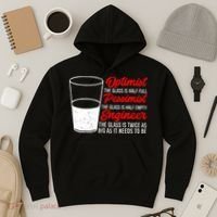 Funny Engineer Optimist Pessimist Glass Engineer Hoodie thumb 3