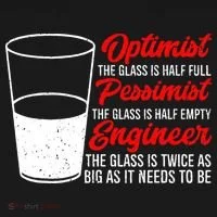 Funny Engineer Optimist Pessimist Glass Engineer Women's Tank Top thumb 5
