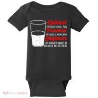 Funny Engineer Optimist Pessimist Glass Engineer Baby Bodysuit thumb 0