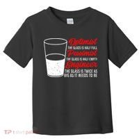 Funny Engineer Optimist Pessimist Glass Engineer Toddler T-Shirt thumb 0