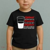 Funny Engineer Optimist Pessimist Glass Engineer Toddler T-Shirt thumb 2