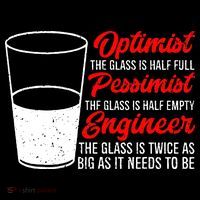 Funny Engineer Optimist Pessimist Glass Engineer Kids Sweatshirt thumb 2