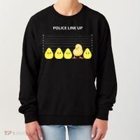 Funny Easter Police Line Up Chicks S Women's Sweatshirt thumb 0