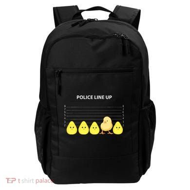 Funny Easter Police Line Up Chicks S Backpack
