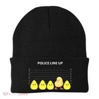 Funny Easter Police Line Up Chicks S Beanie thumb 0