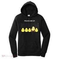 Funny Easter Police Line Up Chicks S Women's Hoodie thumb 0