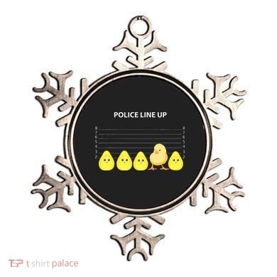 Funny Easter Police Line Up Chicks S Ornament