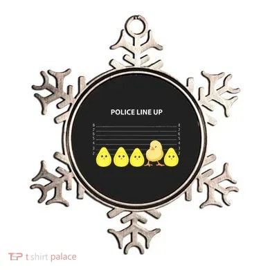 Funny Easter Police Line Up Chicks S Ornament