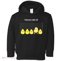 Funny Easter Police Line Up Chicks S Toddler Hoodie thumb 0