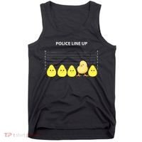 Funny Easter Police Line Up Chicks S Tank Top thumb 0