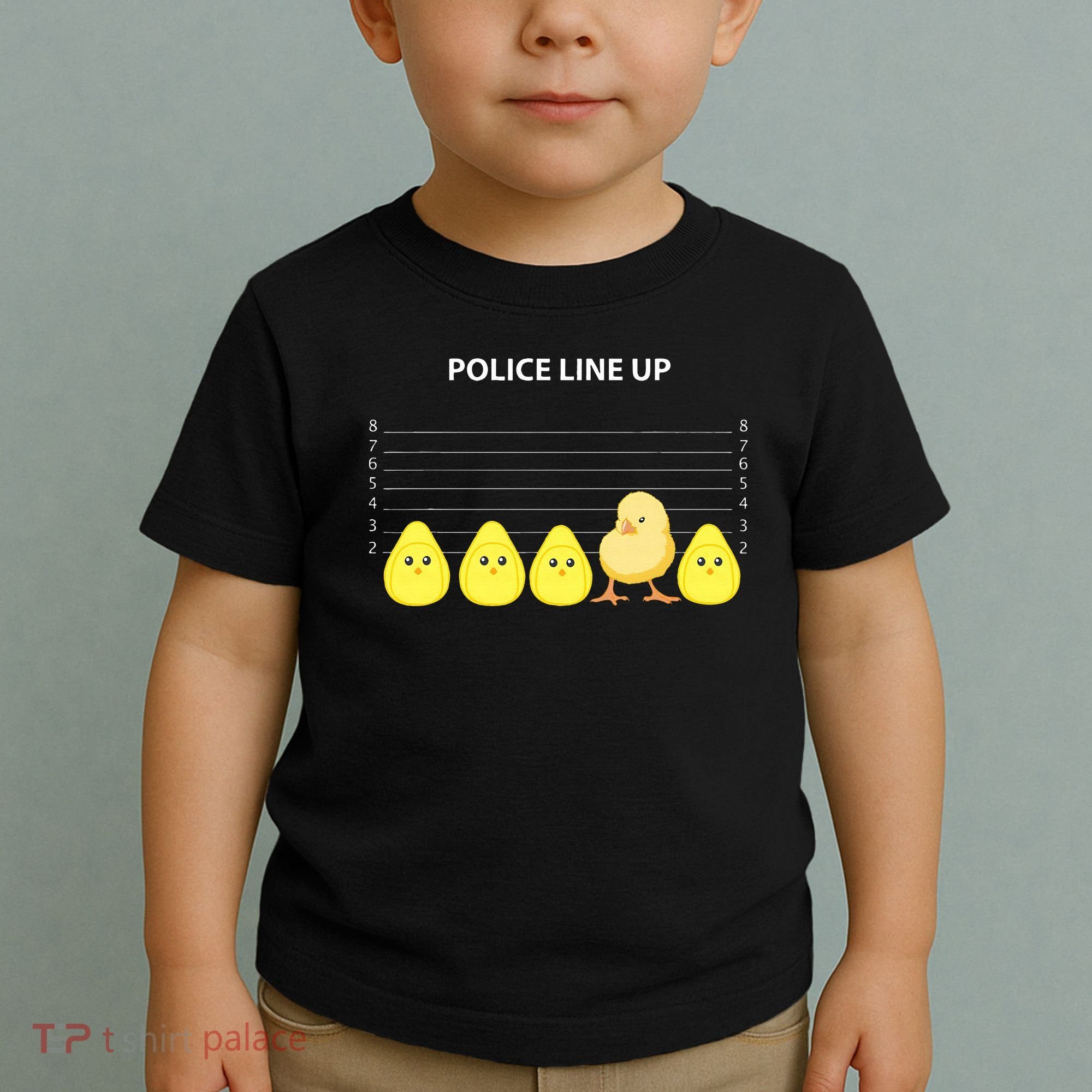 Funny Easter Police Line Up Chicks S Toddler T-Shirt