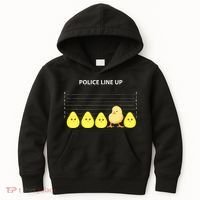 Funny Easter Police Line Up Chicks S Kids Hoodie thumb 0