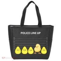Funny Easter Police Line Up Chicks S Tote Bag thumb 0