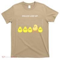 Funny Easter Police Line Up Chicks S T-Shirt thumb 0