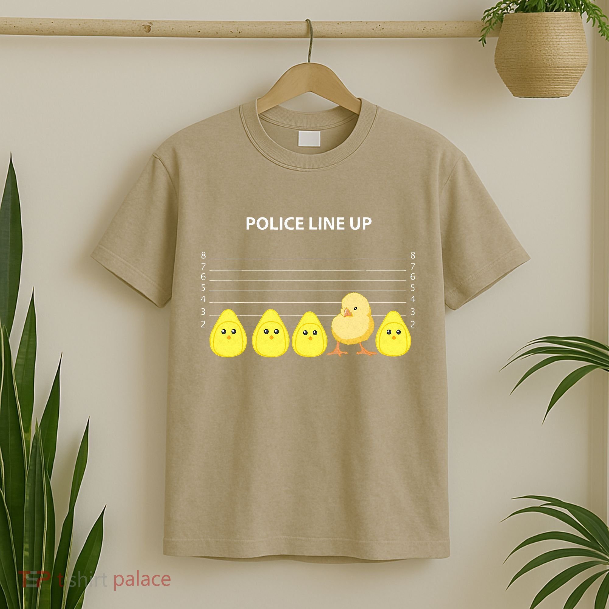 Funny Easter Police Line Up Chicks S T-Shirt