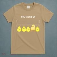 Funny Easter Police Line Up Chicks S T-Shirt thumb 5