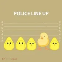 Funny Easter Police Line Up Chicks S T-Shirt thumb 7