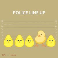Funny Easter Police Line Up Chicks S Mousepad thumb 1