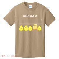 Funny Easter Police Line Up Chicks S Kids T-Shirt thumb 0