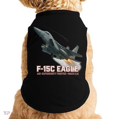 F-15C Eagle Poster – High-Speed Air Superiority Jet Design Doggie Tank