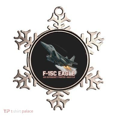 F-15C Eagle Poster – High-Speed Air Superiority Jet Design Ornament