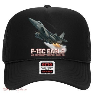 F-15C Eagle Poster – High-Speed Air Superiority Jet Design Hat