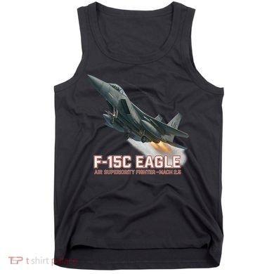 F-15C Eagle Poster – High-Speed Air Superiority Jet Design Tank Top