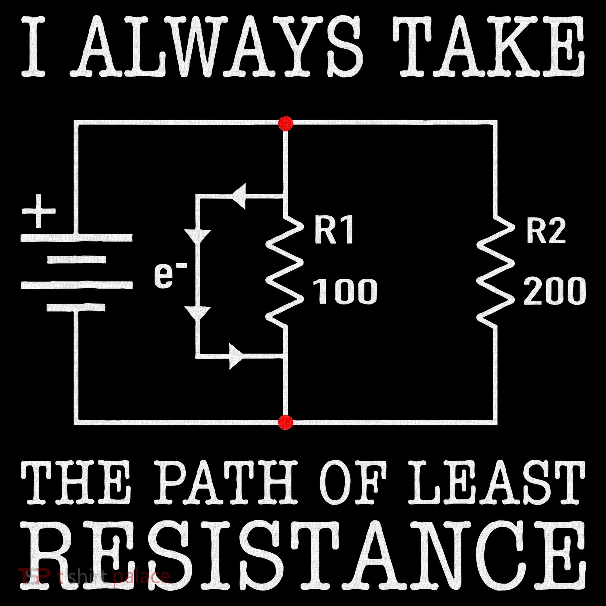 Funny Engineer Path Of Least Resistance Coaster
